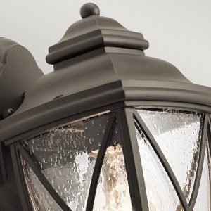 Kinkiet zewnętrzny Elstead Lighting Tangier KL-TANGIER2-S IP44 1xE27 Aluminium Brązowy.