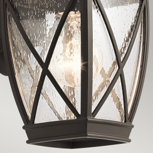 Kinkiet zewnętrzny Elstead Lighting Tangier KL-TANGIER2-S brązowy aluminium IP44 1xE27