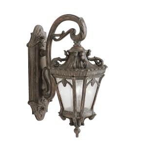 Lampa ścienna Kinkiet zewnętrzny Elstead Lighting Tournai KL-TOURNAI2-L IP44 2xE14 Aluminium Brązowy