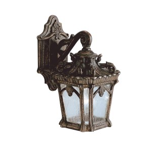 Lampa ścienna Kinkiet zewnętrzny Elstead Lighting Tournai KL-TOURNAI2-S IP44 1xE27 Aluminium Brązowy