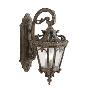 Lampa ścienna Kinkiet zewnętrzny Elstead Lighting Tournai KL-TOURNAI2-XL IP44 3xE14 Aluminium Brązowy