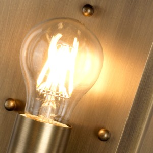 Zewnętrzny kinkiet Elstead Lighting Mansion House MANSION-HOUSE-BR IP44 mosiądz.