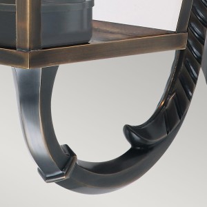 Kinkiet zewnętrzny Elstead Lighting Mansion House MANSION-HOUSE-WB1-BR wyjątkowy design detal mosiądz.