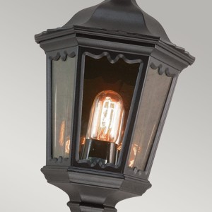 Kinkiet zewnętrzny Elstead Lighting Medstead MD7-BLACK IP43 1xE27 Stal Czarny.