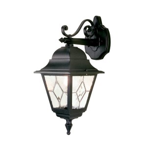 Lampa ścienna Kinkiet zewnętrzny Elstead Lighting Norfolk NR2-BLK IP43 1xE27 Aluminium Czarny