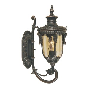 Lampa ścienna Kinkiet zewnętrzny Elstead Lighting Philadelphia PH1-S-OB IP44 1xE27 Metal Brązowy