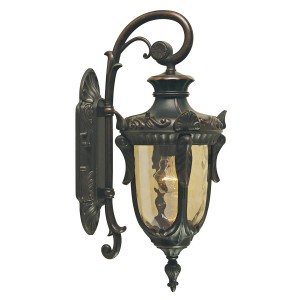 Lampa ścienna Kinkiet zewnętrzny Elstead Lighting Philadelphia PH2-M-OB IP44 1xE27 Metal Brązowy