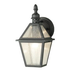 Lampa ścienna Kinkiet zewnętrzny Elstead Lighting Polruan POLRUAN IP44 1xE27 Aluminium Czarny