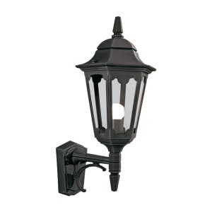 Lampa ścienna Kinkiet zewnętrzny Elstead Lighting Parish PR1-BLACK IP44 1xE27 Aluminium Czarny