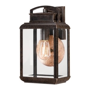 Lampa ścienna Kinkiet zewnętrzny Elstead Lighting Byron QZ-BYRON-M IP44 1xE27 Metal Brązowy