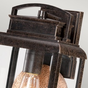 Kinkiet zewnętrzny Elstead Lighting Byron QZ-BYRON-M IP44 metal brązowy.