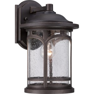 Lampa ścienna Kinkiet zewnętrzny Elstead Lighting Marblehead QZ-MARBLEHEAD2-M IP44 1xE27 Stal Brązowy