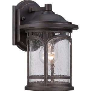 Lampa ścienna Kinkiet zewnętrzny Elstead Lighting Marblehead QZ-MARBLEHEAD2-S IP44 1xE27 Stal Brązowy