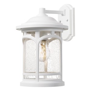 Lampa ścienna Kinkiet zewnętrzny Elstead Lighting Marblehead QZ-MARBLEHEAD-M-WHT IP44 1xE27 Tworzywo Biały