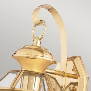 Kinkiet zewnętrzny Elstead Lighting Newbury QZ-NEWBURY2-S-PB IP44 1xE27 Mosiądz.