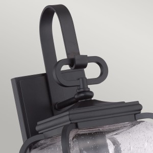 Kinkiet zewnętrzny Elstead Lighting Province QZ-PROVINCE2-S IP44 szklany czarny.