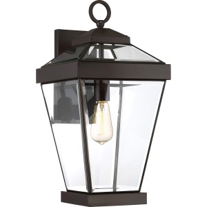Lampa ścienna Kinkiet zewnętrzny Elstead Lighting Ravine QZ-RAVINE2-L IP44 1xE27 Mosiądz Brązowy