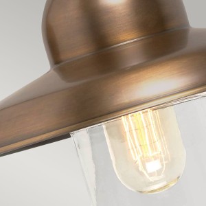 Kinkiet zewnętrzny Elstead Lighting Somerton SOMERTON-BR IP44 1xE27 Mosiądz Mosiądz z żarówką.