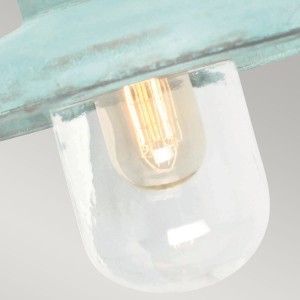 Kinkiet zewnętrzny Elstead Lighting Somerton SOMERTON-V IP44 1xE27 Mosiądz Zielony.