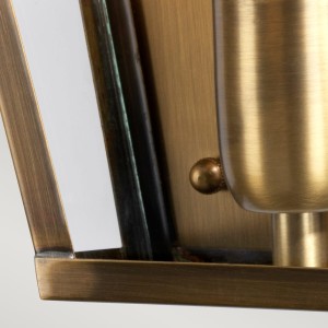 Zewnętrzny Kinkiet Elstead Lighting St James ST-JAMES-BRASS IP44 1xE27 Mosiądz Mosiądz