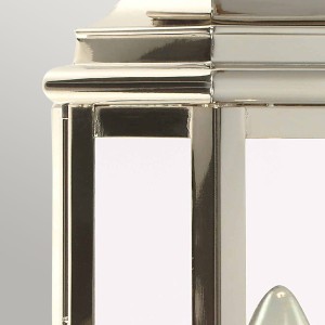 Kinkiet zewnętrzny Elstead Lighting St Martins ST-MARTINS-PN IP44 1xE27 Mosiądz Chrom, fragment detalu.
