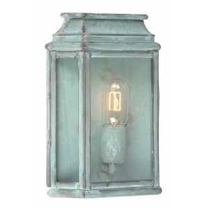 Kinkiet zewnętrzny Elstead Lighting St Martins, mosiądz zielony, IP44.