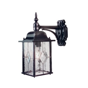 Kinkiet zewnętrzny Elstead Lighting Wexford WX2 IP23 1xE27 Metal Czarny.