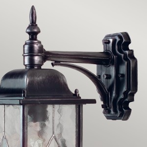 Kinkiet zewnętrzny Elstead Lighting Wexford WX2 IP23 Metal Czarny.