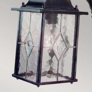 Kinkiet zewnętrzny Elstead Lighting Wexford WX2 IP23 1xE27 metal czarny prostokątny.