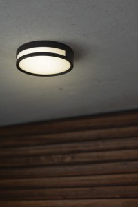 Lampa stropowa Lutec Rola 6382201012 aluminium czarna LED IP54.