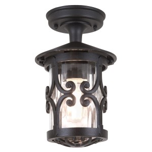 Lampa stropowa Elstead Lighting Hereford BL13A-BLACK IP23 czarny Aluminium, dekoracyjna oprawa zewnętrzna.