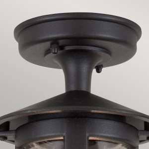 Lampa stropowa Elstead Lighting Hereford BL21A-BLACK IP43 czarna z aluminium.
