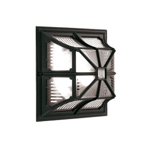 Lampa stropowa Elstead Lighting Chapel CP12-BLACK IP44 1xE27 Aluminium Czarny, zewnętrzny kinkiet w stylu klasycznym.