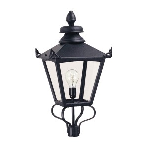 Lampa stropowa Elstead Lighting Grampian o klasycznym designie, czarna, IP23, 1xE27.