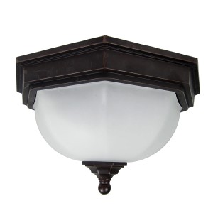 Lampa stropowa Elstead Lighting Fairford GZH-FF12 IP44 2xE27 Aluminium Brązowy.