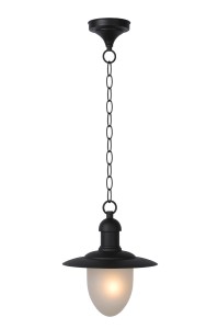 Lampa stropowa wisząca Lucide Aruba 11872/01/30 IP44 1xE27 Metal Czarny