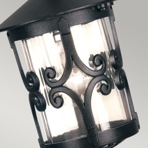 Lampa stropowa wisząca Elstead Lighting Hereford BL13B-BLACK IP23 1xE27 Aluminium Czarny w klasycznym stylu z dekoracyjną metalową obudową.