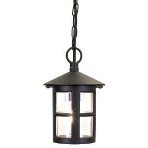 Lampa stropowa wisząca Elstead Lighting Hereford BL21B-BLACK IP43 1xE27 Aluminium Czarny.