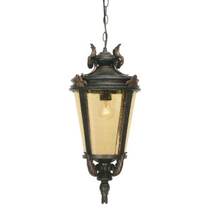 Lampa stropowa wisząca Elstead Lighting Baltimore BT8-L IP23 1xE27 Stal Brązowy