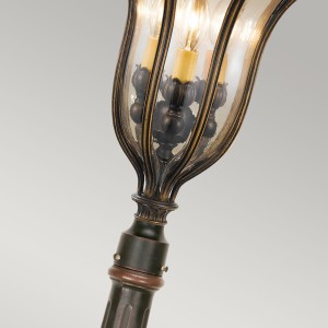 Lampa stropowa wisząca Elstead Lighting Baltimore BT8-M IP23 1xE27 Stal Brązowy