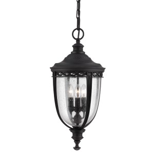 Lampa stropowa wisząca Elstead Lighting English Bridle FE-EB8-L-BLK IP23 Czarny.