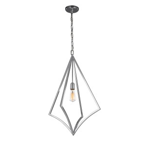 Lampa stropowa wisząca Elstead Lighting Nico FE-NICO-P-L-CH w stylu nowoczesnym, stal chrom.