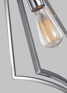 Lampa stropowa wisząca Elstead Lighting Nico FE-NICO-P-L-CH IP44 z żarówką.