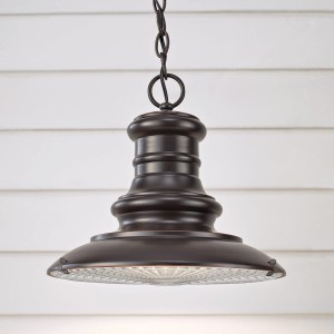 Lampa stropowa wisząca Elstead Lighting Redding Station FE-REDDING8-M-RB brązowa.