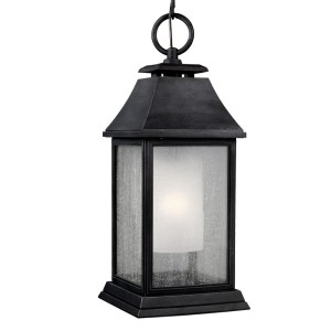 Lampa stropowa wisząca Elstead Lighting Shepherd FE-SHEPHERD-8L IP44 czarna.