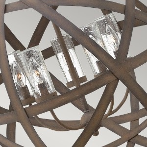 Lampa stropowa wisząca Elstead Lighting Carson HK-CARSON-5P IP44 4xE14 stalowy.