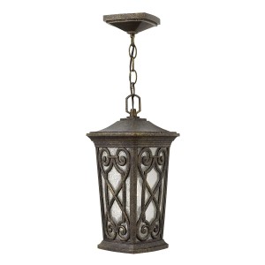 Lampa stropowa wisząca Elstead Lighting Enzo HK-ENZO8-S IP44 brązowa.