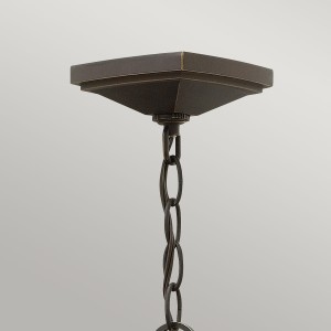 Lampa stropowa wisząca Elstead Lighting Manhattan HK-MANHATTAN8-S aluminium brązowy.