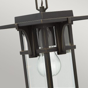 Lampa stropowa wisząca Elstead Lighting Manhattan HK-MANHATTAN8-S IP23 1xE27 Aluminium Brązowy.