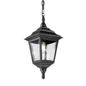 Lampa stropowa wisząca Elstead Lighting Kerry KERRY-CHAIN IP44 czarna.